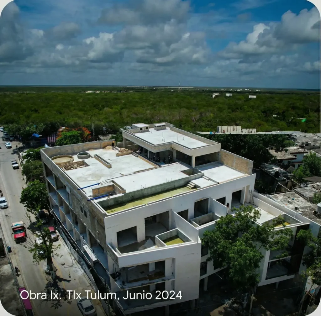Obra en construcción ‘Ix. Tlx’ en Tulum (junio 2024)